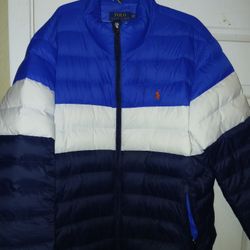 Brand New Men's 2XXL Puff Polo Jacket For Sale $250