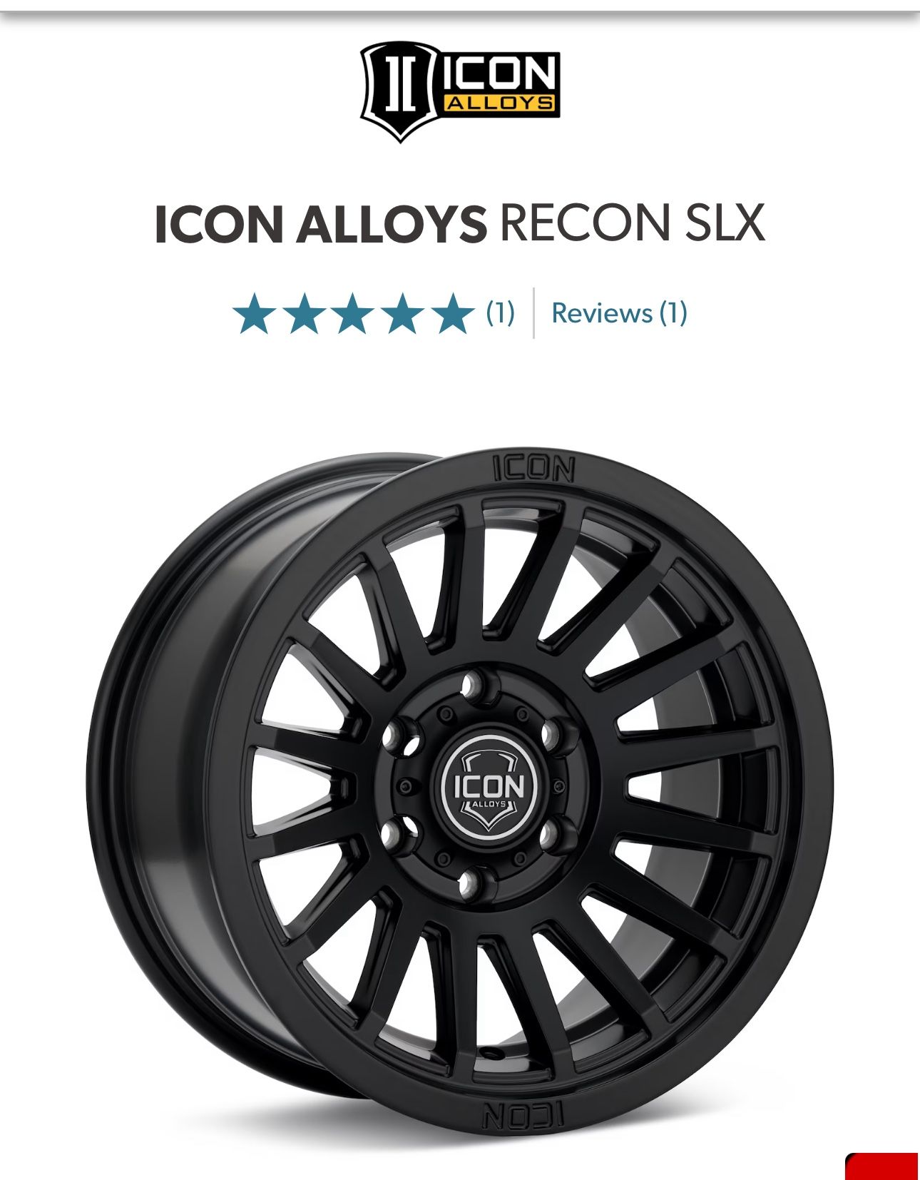17” Icon Recon New Best Deal
