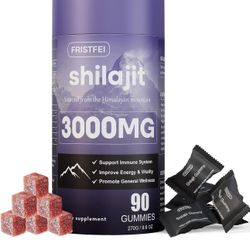 Pure Himalayan Shilajit Gummies for Men & Women - 100% Natural & Organic | 85+ Trace Minerals & Fulvic Acid | 90 Count | Individually Packaged