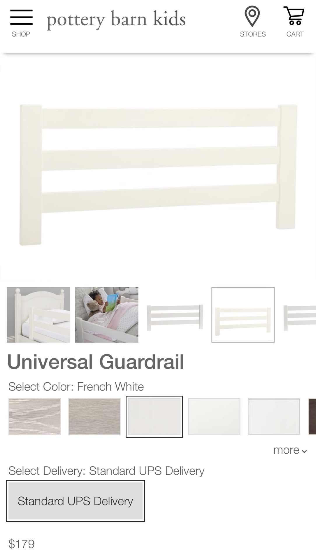 Pottery Barn Kids/ Two Universal Guardrail