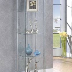 Clear Curio Cabinet! Perfect Display Case From All Angles! 
