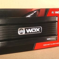 DB Drive WDX-Series Mono Subwoofer System 3000 Watts Amplifier With Bass Knob Control WDX3000.1 🚨 Payment Options Available 🚨 No Credit Needed 🚨 