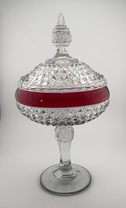 Glasses Candy Dish with Lid