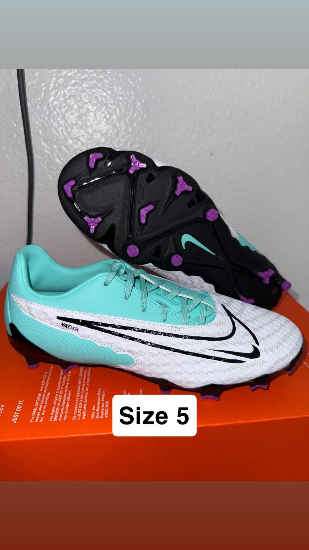 Nike Phantom Gx Academy Fg/Mg Size Hyper Turquoise Black Fuchsia