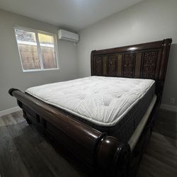 Cal King Size Frame Mattress Not Included 