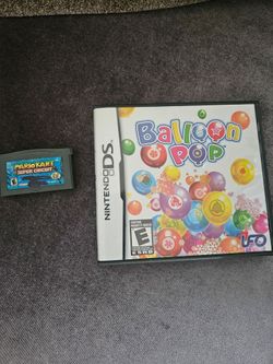 Nintendo bubble pop and Mario cartgames