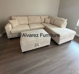 Sectional sofa with ottoman