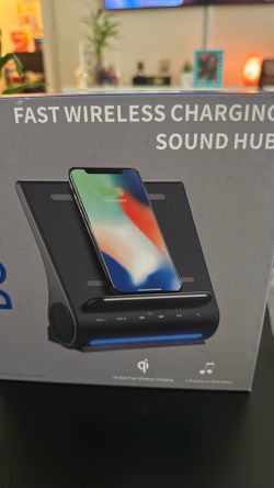 Faster wireless charging sound hub