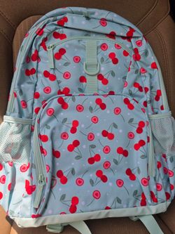 Cherry Print Kids Backpack