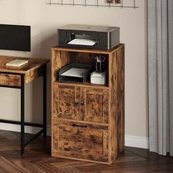 Rolanstar File Cabinet with Drawer (New In Box Color Is Black Not Brown )