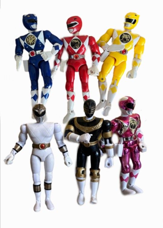 Power Rangers Vintage Figures 8 Inch Lot Of 4 MMPR