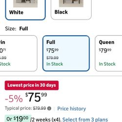 White Bed Frames (In Box)