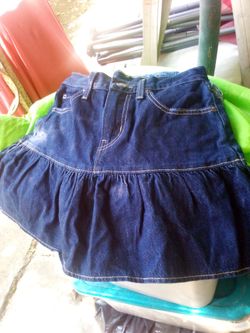Blue jean skirts pants shorts all of them for $15 cash only