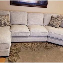Natural Color Cozy Huge Sectional Couch Chaise ✅ Brand New 💥 Fast Delivery 🚚 