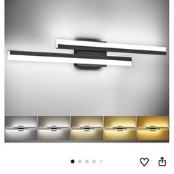 Presde 32” Black LED Bathroom Vanity Light Fixture 