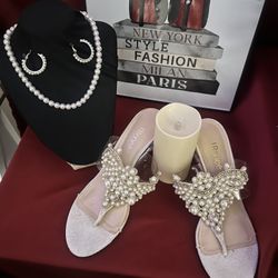 Elegant pearl jewelry set 💎 