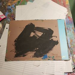 Abstract Art by Unknown Artist - Dual Paintings