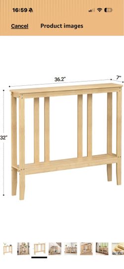 Console end table