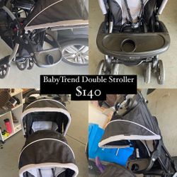 Double Stroller With Car Seats 