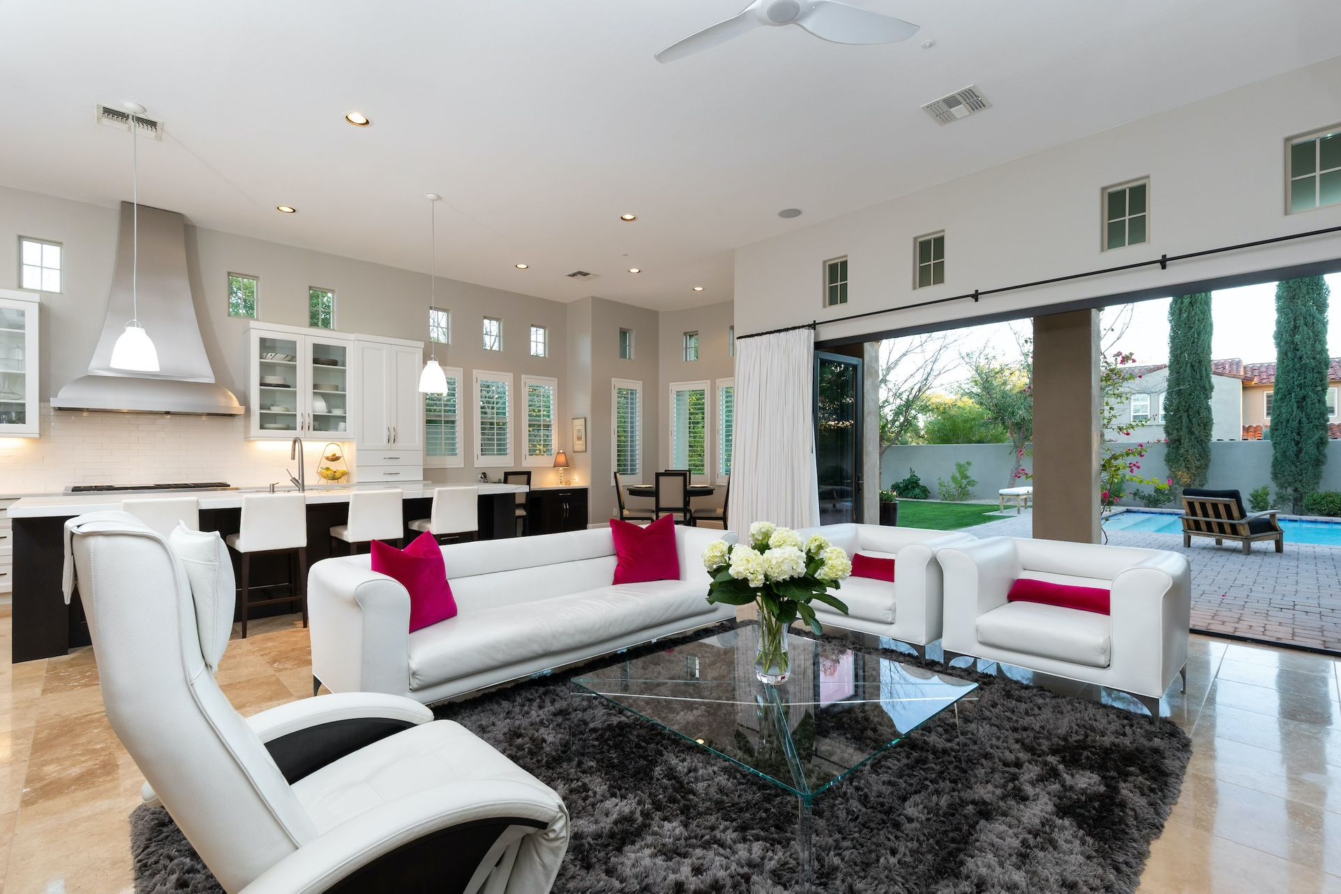 Roche Bobois Leather Couch & 2 matching Chairs