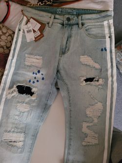 Mens Jeans Crysp Denim Size R32 NWT