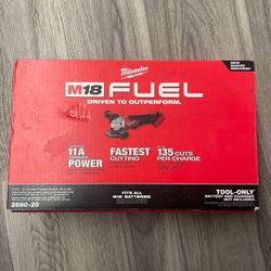 M18 FUEL 18V Lithium-Ion Brushless Cordless 4-1/2 in./5 in. Grinder w/Paddle Switch