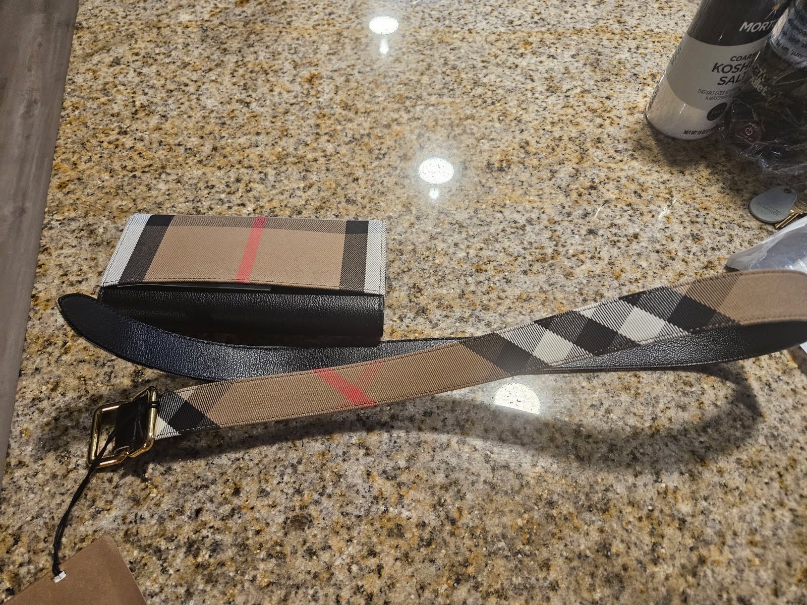 Burberry Belt  And Wallet 