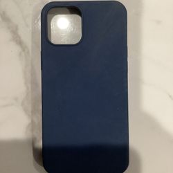 iPhone Pro 14 Shockproof Liquid Silicone Case Phone Cover Navy Blue