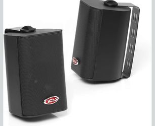 BOSS Audio Systems MR4.3B 4 Inch 2 Way Full Range 180 W Boat Speaker Pair