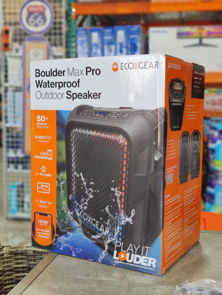 ECOXGEAR Boulder Max Pro Waterproof Bluetooth Speaker