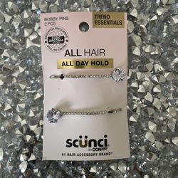 2 Diamond Bobby Pins 