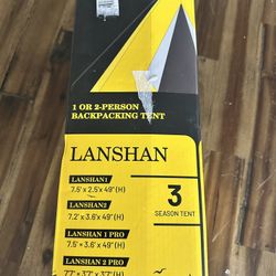 LANSHAN Ultralight Tent 3-Season Backpacking Tent for 1-Person 