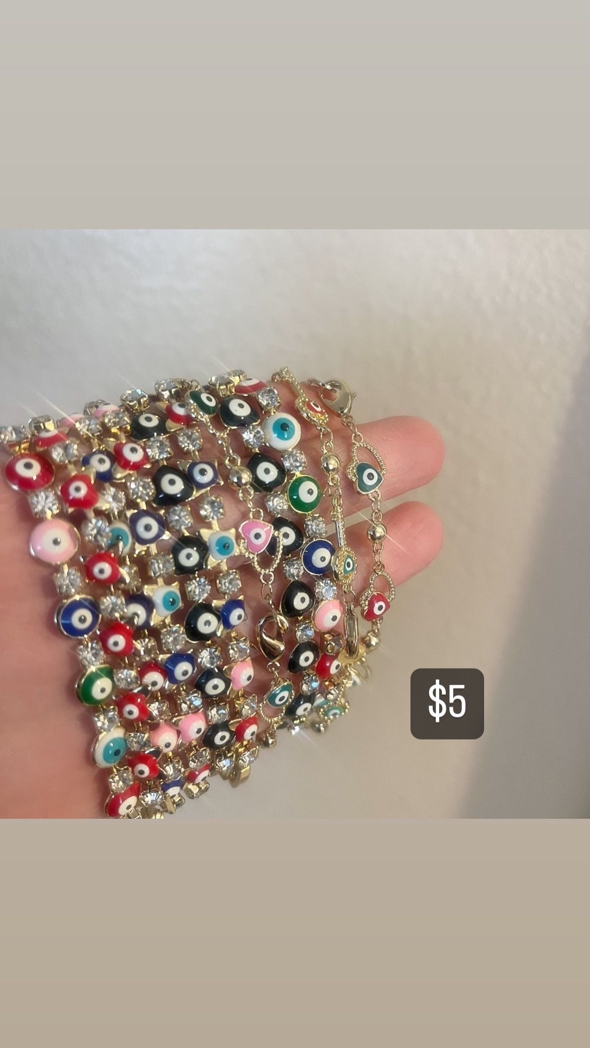 Gold Plated Evil Eye Bracelets $5 Each 