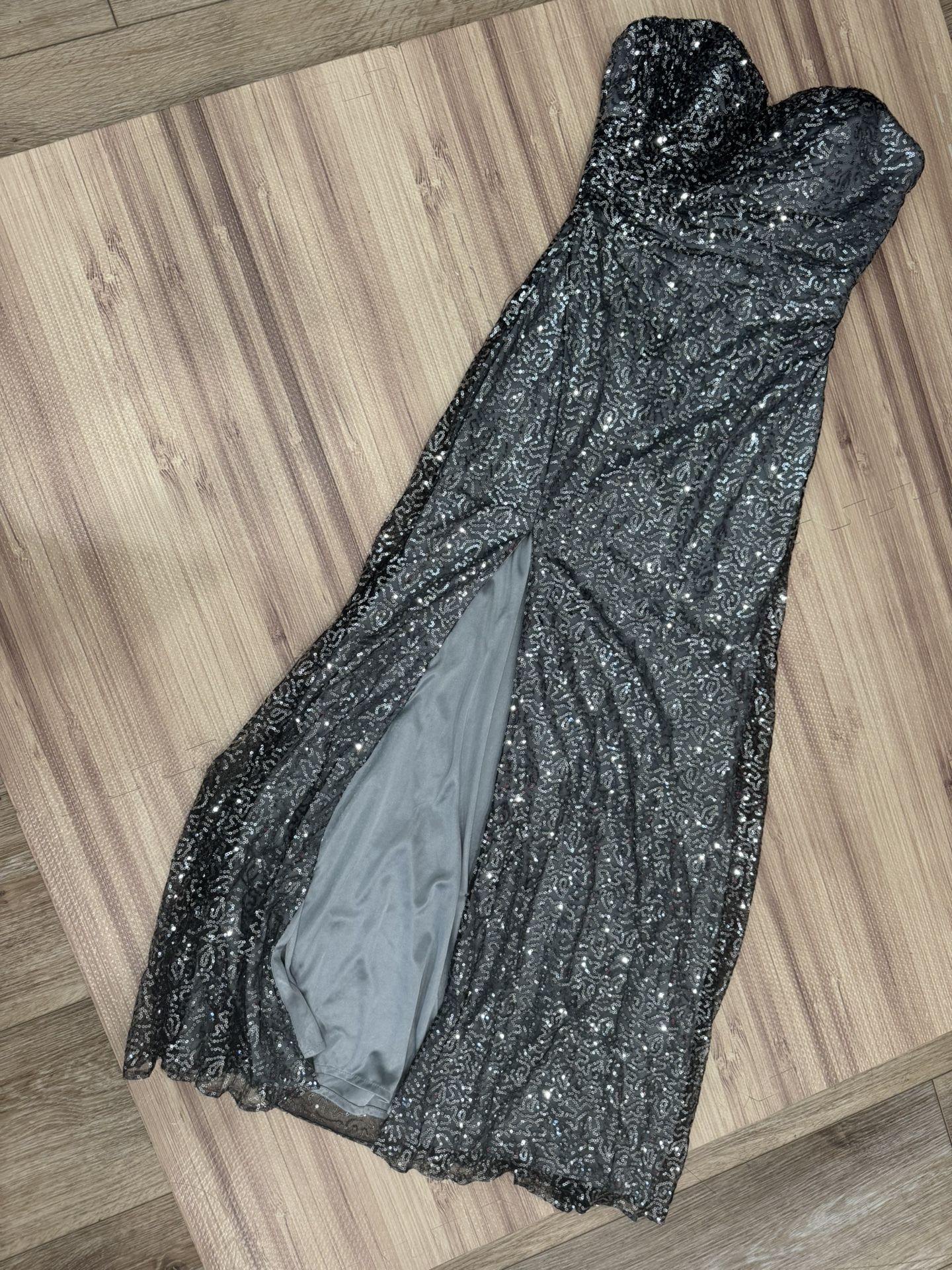 Silver Sequin Dress