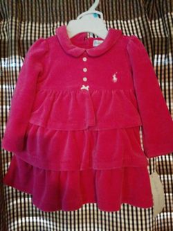 Brand new with tag Ralph Lauren Polo girls 2 piece dress size 6 month