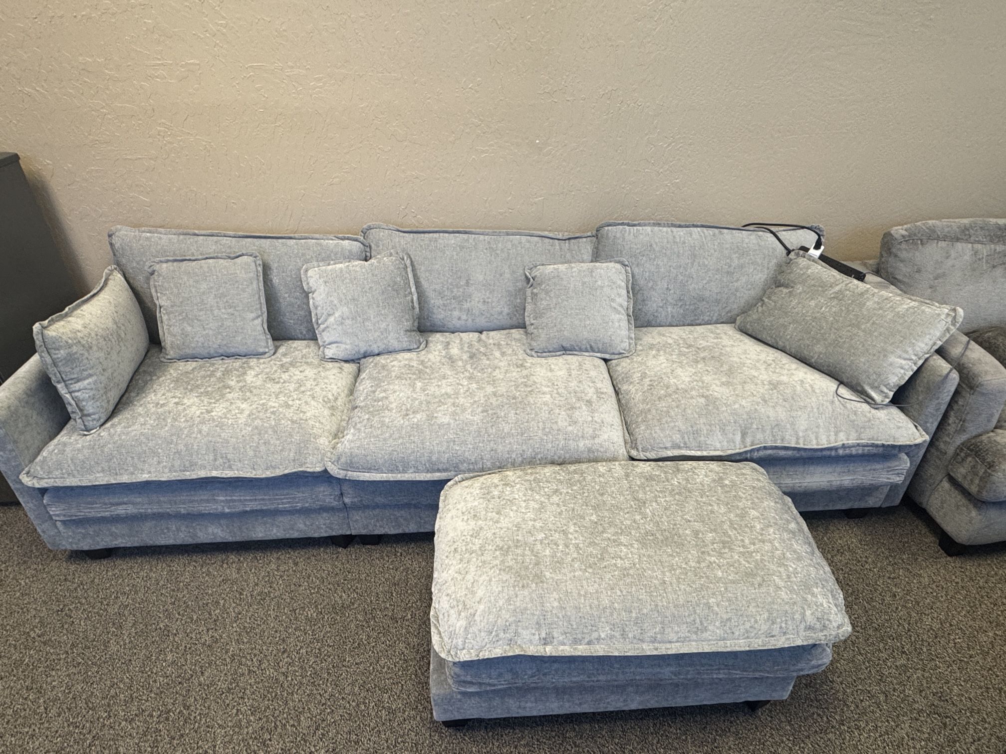Brand New Couch with Ottoman
