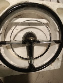 1(contact info removed) Chevy bel air steering wheel