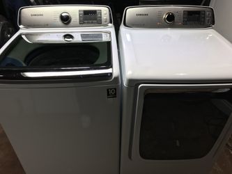 Samsung electric washer and dryer nothing wrong at all just need new home 600 with delivery