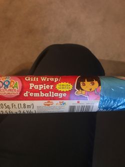 Dora gift wrap paper from 2006