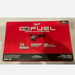 Milwaukee 2880-20 M18 FUEL BL Li-Ion 4-1/2in/5in Angle Grinder (Tool Only) New, FIRM