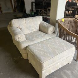 Armchair And Ottoman 