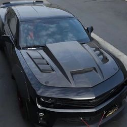 Hoods Chevrolet Camaro TF style vented Carbon Fiber Hood 2016 2017 2018 2019 2020 2021 2022 2023 2024 Liquidation Sale 