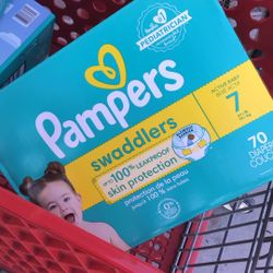 Pampers Swaddlers Size 7, 70 Count Big Box