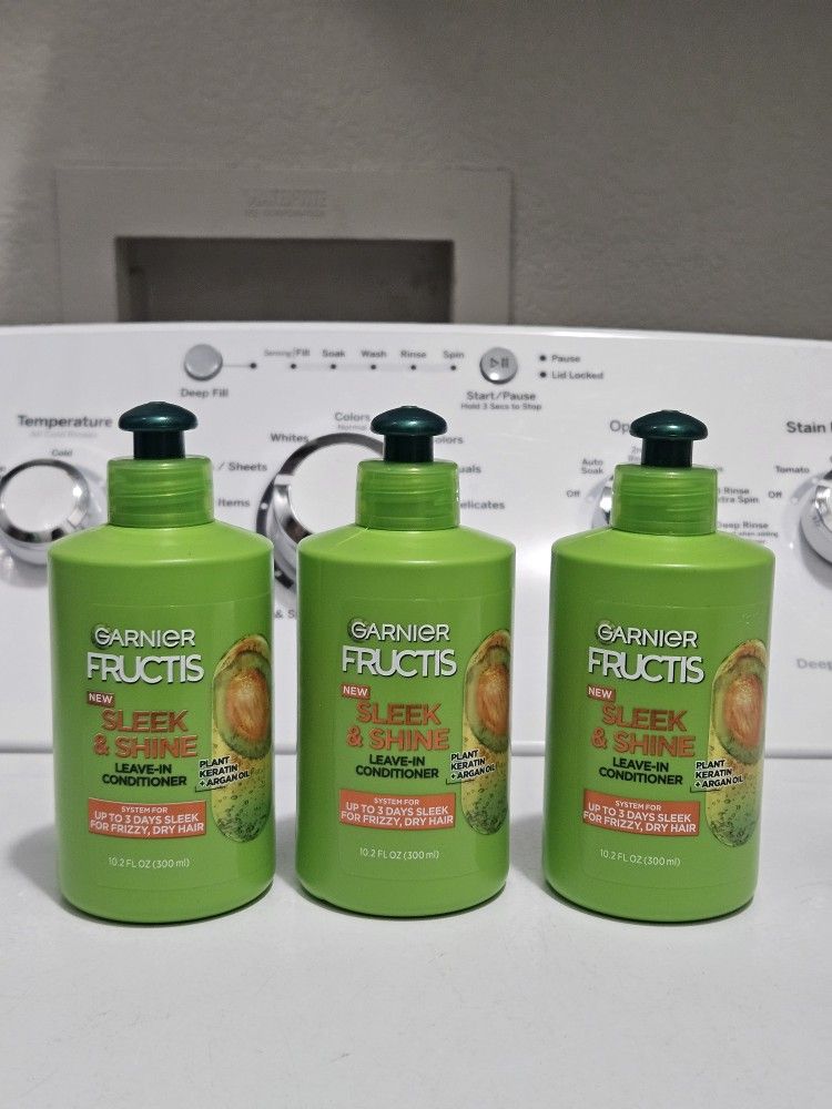 Garnier Sleek&shine Leave In Conditioner Bundle