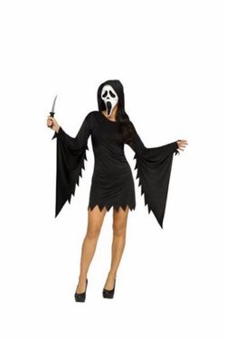 Ghostface Halloween Woman Costume with Mask