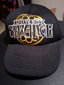Pre-owned Doctor Strange Black Mesh Trucker cap for adults