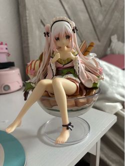 pink kawaii cute anime shiratama komame figure