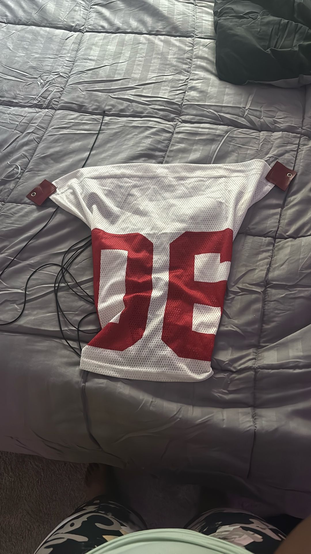 Cropped Drawstring Jersey 
