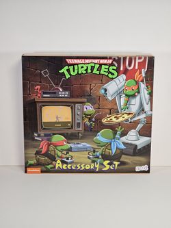 NECA Teenage Mutant Ninja Turtles CARTOON ACCSORIES SET BABY TURTLES NIB TMNT