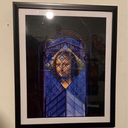Mona Lisa Cryptic Custom Art Piece On Black Frame